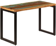 Dining table 115x55x76 cm solid recycled wood and steel - Dining Table