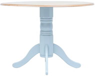 Dining table gray-brown 106 cm solid rubber tree - Dining Table