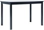 Jedálenský stôl čierny 114 × 71 × 75 cm masívny kaučukovník - Jedálenský stôl