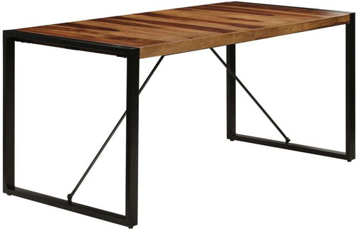 Dining table 160x80x75 cm solid sheesham wood - Dining Table - Main image