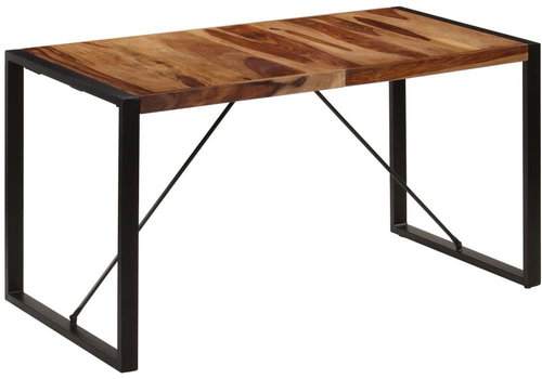 Dining table 140x70x75 cm solid sheesham wood - Dining Table - Main image