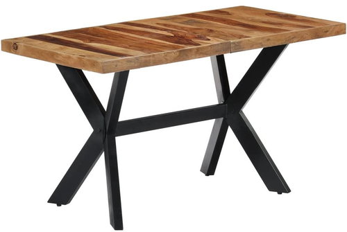 Dining Table 140x70x75cm Solid Sheesham Wood - Dining Table - Main image