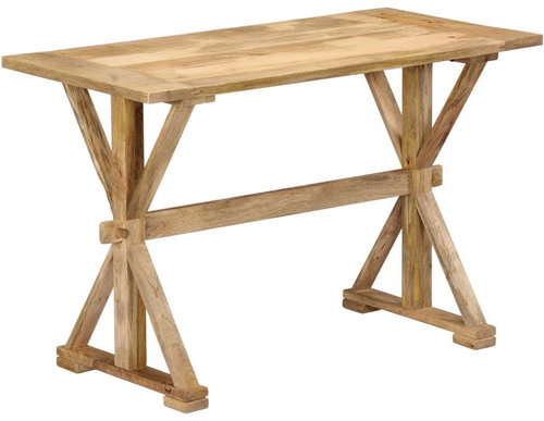 Dining table 140x70x76 cm solid mango wood - Dining Table - Main image