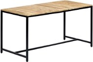 Dining table 140x70x75 cm solid rough mango wood - Dining Table