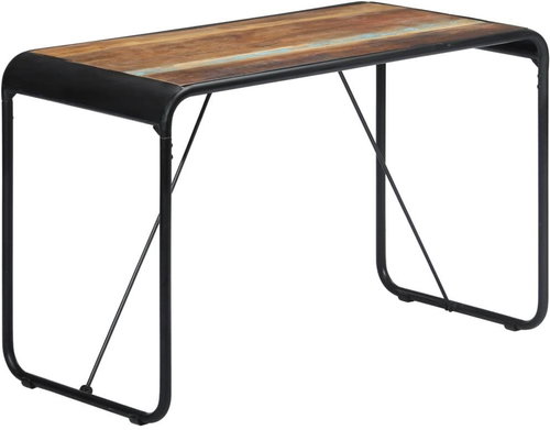 Dining table 118x60x76 cm solid recycled wood - Dining Table - Main image