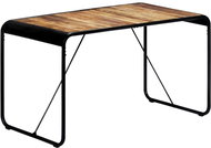 Dining table 140x70x76 cm solid rough mango wood - Dining Table