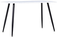 Dining table black and white 120x60x74 cm MDF - Dining Table