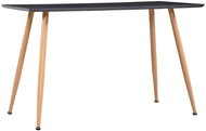 Dining table gray and oak 120x60x74 cm MDF - Dining Table
