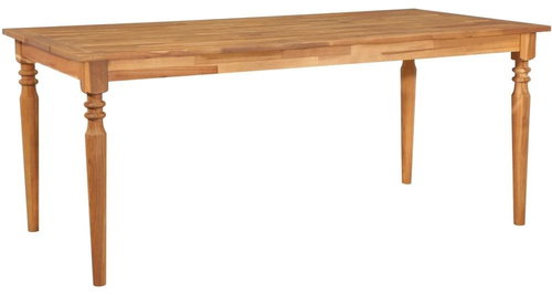 Dining table 170x90x75 cm solid acacia wood - Dining Table - Main image