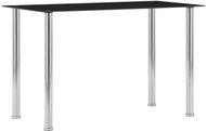 Dining table black 120x60x75 cm tempered glass - Dining Table