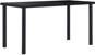Dining table black 140x70x75 cm tempered glass - Dining Table