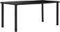Dining table black 160x80x75 cm tempered glass - Dining Table