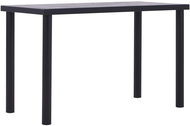 Dining table black and concrete gray 120x60x75 cm MDF - Dining Table