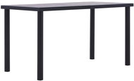 Dining table black and concrete gray 140x70x75 cm MDF - Dining Table