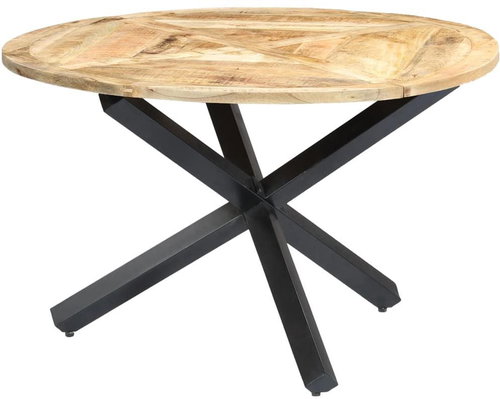 Dining Table Round 120x76cm Solid Mango Wood - Dining Table - Main image