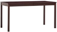 Dining table dark brown 140x70x73 cm pine wood - Dining Table