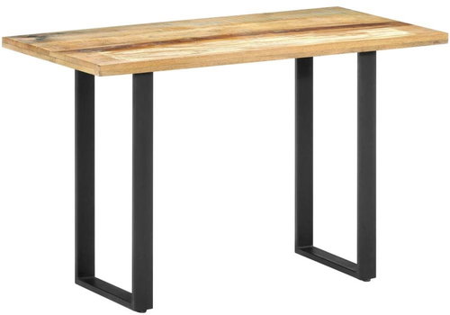 Dining table 120x60x76 cm solid recycled wood - Dining Table - Main image