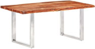 Dining Table with Vivid Edges Solid Acacia Wood 200/6cm - Dining Table