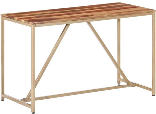 Dining table 120x60x76 cm solid sheesham wood - Dining Table - Main image