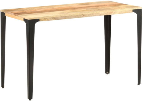 Dining table 120x60x76 cm solid mango wood - Dining Table - Main image