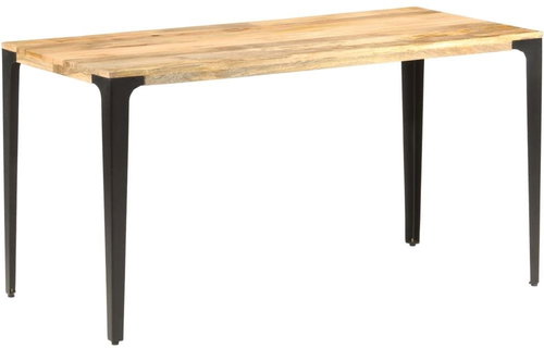Dining table 140x70x76 cm solid mango wood - Dining Table - Main image