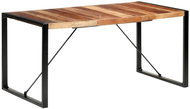 Dining table 160x80x75 cm solid wood sheesham surface - Dining Table