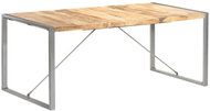 Dining table 180x90x75 cm solid rough mango wood - Dining Table