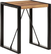 Dining table 60x60x75 cm massive acacia sheesham surface - Dining Table