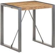 Dining table 70x70x75 cm solid rough mango wood - Dining Table