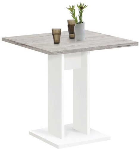 FMD Dining table 70 cm sand oak and white - Dining Table - Main image