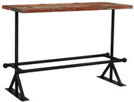 Bar table solid recycled wood 150x70x107 cm multicoloured 245388 - Bar Table