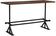 Bar table solid recycled wood 180x70x107 cm dark brown 245385 - Bar Table