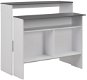 Bar table with 2 table tops white and gray 130x40x120 cm 280221 - Bar Table
