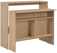 Bar table with 2 oak table tops 130x40x120 cm 280219 - Bar Table