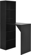 Bar table with cabinet black 115x59x200 cm 280228 - Bar Table