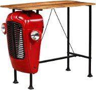 Barový stůl Traktor z mangovníkového dřeva červený 60x120x107cm 246236 - Barový stůl
