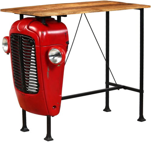 Bar table Mango tree tractor red 60x120x107cm 246236 - Bar Table - Main image