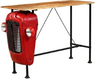 Barový stôl traktor z mangovníkového dreva červený 60 × 150 × 107 cm 246237 - Barový stôl