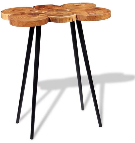 Bar Table made of a Block of Solid Acacia Wood 90x60x110cm - Bar Table - Main image