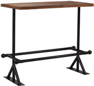 Bar table made of recycled solid wood 120x60x107 cm dark brown - Bar Table