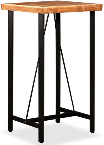 Bar table solid acacia wood 60x60x107 cm - Bar Table - Main image