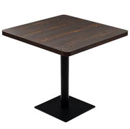 Bistro Table MDF and Steel Square 80x80x75cm - Bar Table