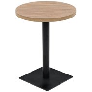 Bistro stůl MDF a ocel kulatý 60x75 cm - Barový stůl
