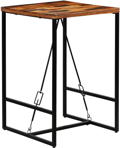 Bar Table Solid Recycled Wood 70x70x106cm - Bar Table - Main image