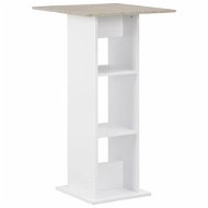 Barový stôl biely 60 x 60 x 110 cm - Barový stôl