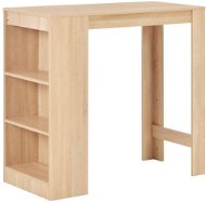 Bar Table with Oak Shelf 110x50x103cm - Bar Table