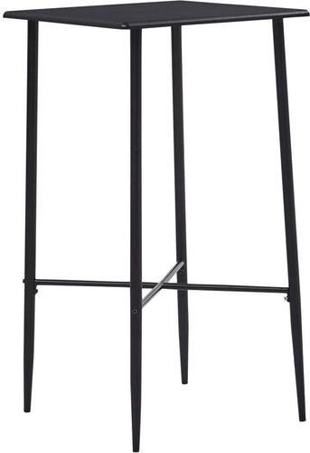 Bar Table Black 60x60x111cm MDF - Bar Table - Main image