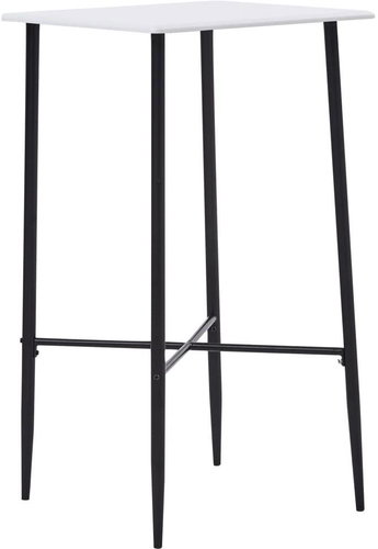 Bar Table White 60x60x111cm MDF - Bar Table - Main image