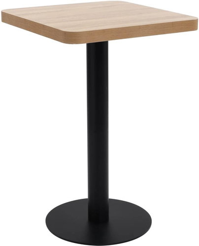 Bistro Table Light Brown 50x50cm MDF - Bar Table - Main image