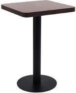Bistro stolek tmavě hnědý 50x50 cm MDF - Jedálenský stôl